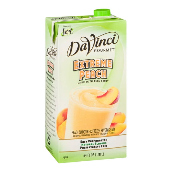 Davinci Extreme Peach Smoothie Mix | 1.89L/Unit, 6 Units/Case
