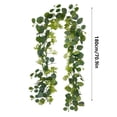 thumbnail image 3 of AYktou Eucalyptus Garland, 5.9Ft Artificial Ivy Garland Greenery Leaves Vines Hanging Decor, Faux Plants Table Decor Artificial Eucalyptus Garland Vine for Home Mantle Party Indoor/Outdoor Decor, 3 of 7