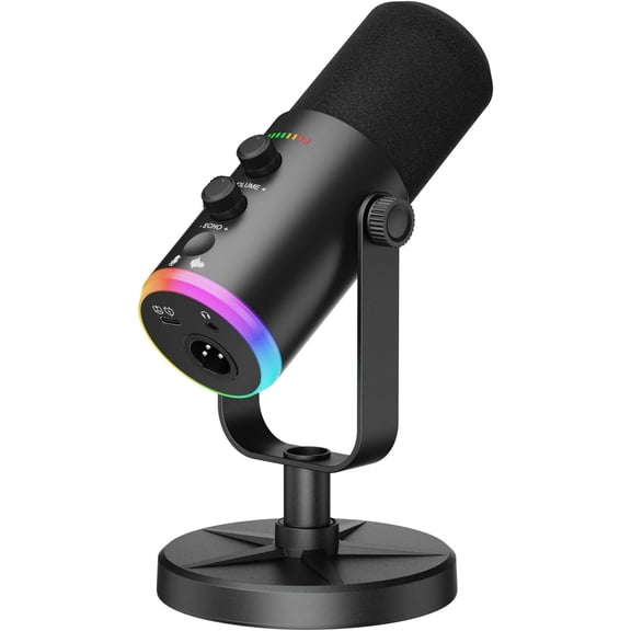 Dynamic Microphone, USB-C/XLR Podcast Recording PC Microphone for Podcast Recording Streaming , Vocal Mic for Singing Tiktok YouTube