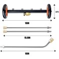 thumbnail image 2 of Pressure Washer Undercarriage Cleaner With Dual Function Water Broom And Extension Wands For 4000 PSI, 2 of 8