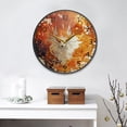 thumbnail image 4 of BZSMCE Wall Clock Acrylic Size：9.5*9.5in/11.9*11.9in Fire Songs Design Pattern Clock, 4 of 10
