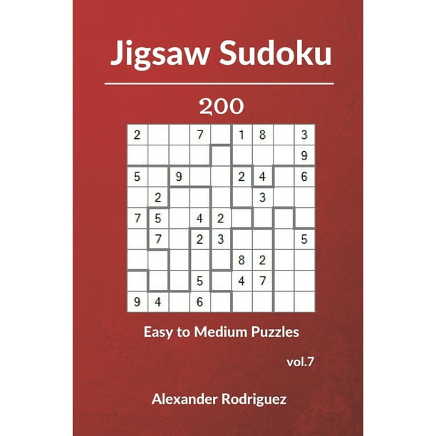 jigsaw sudoku puzzles 200 easy to medium vol 7