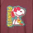 thumbnail image 3 of Peanuts - Peanuts Snoopy Woodstock - Women's Lightweight French Terry Long Sleeve Shirt, 3 of 6
