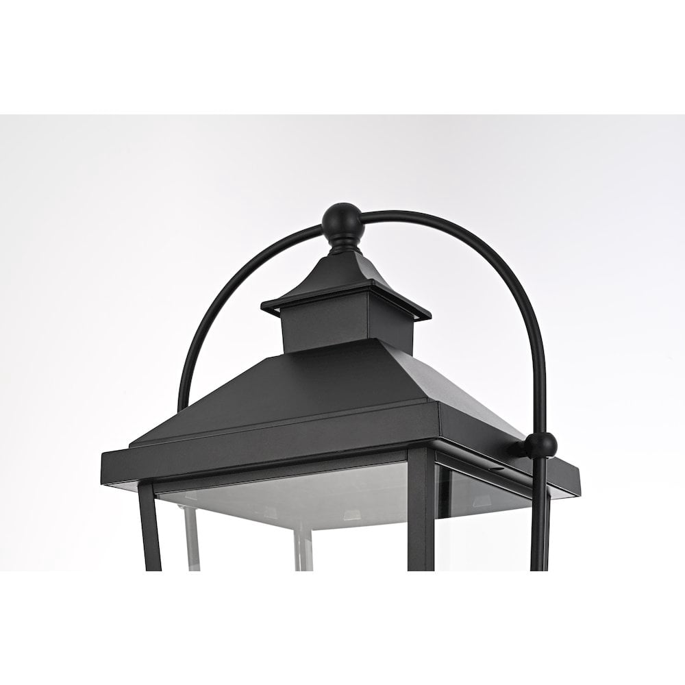 Elegant Lighting Luz 23 inch Outdoor Post light in Black