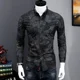 thumbnail image 5 of Camisas y blusas para hombre Ropa floral Tops de manga larga para hombre Estampados hawaianos Divertidos 2025 Novedades en corte ajustado Moda 2024 Asia, 5 of 5