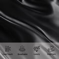 thumbnail image 5 of Flxxie Satin Body Pillow Cover - Ultra Soft Cooling 20"x54" Pillowcase for Hair & Skin, Anti Wrinkle - Envelope Closure - 1 Pack - Black, 5 of 5
