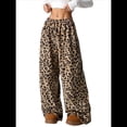 thumbnail image 2 of Pantalones de Pijama para Mujer, de Leopardo, Peludos, Estilo Y2K, de Cintura Alta, Bonitos. Sin Cordones S, 2 of 10