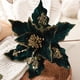 thumbnail image 4 of Flor de Navidad artificial 20*28*2cm Tela de terciopelo Polvo pegajoso Simulación de flores para el hogar Decoraciones para árboles de Navidad, 4 of 5