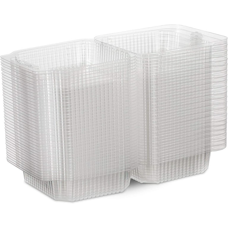 38 oz Rectangular Plastic Disposable Food Containers (50 Pack) – JPI Display