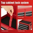 thumbnail image 6 of Seizeen 42''H Metal Tool Cart Rolling Tool Chest with 5 Drawers, Lockable Tool Box Garage Storage with Detachable Top, Hooks, 6 of 10