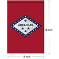 thumbnail image 3 of Arkansas State Garden Flags 12.5 * 18 Inches Double Sided Vivid Color and Fade Proof Small Indiana Yard Flags for Indoor and Outdoor Decorations (Arkansas), 3 of 6