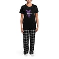 thumbnail image 4 of CafePress - Ninja Bunny Pajamas - Women's Short Sleeve Print T-Shirt and Pants Dark Cotton Pajama Set, 4 of 7
