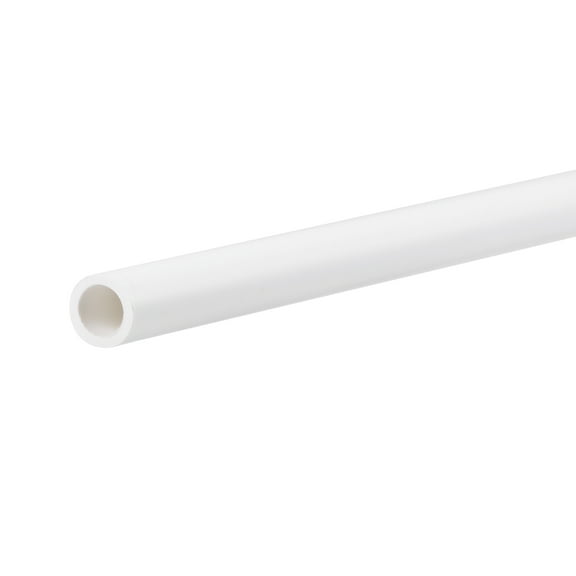 Uxcell 4mm ID 6mm OD 500mm White Pipe Round Rigid Plastic Tube for Water Pipe