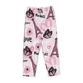 thumbnail image 4 of Sigee Eiffel Tower and Butterflies Print Women's Soft Pajama Pants - Breathable and Comfortable Lounge Sleep Bottoms with Elastic Waistband and Pockets-Small, 4 of 9