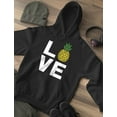 thumbnail image 5 of Tstars Womens I Love Pineapples Sweatshirt Best Gift for Pineapple Lovers Christmas Birthday Gift Idea for Women Hoodie, 5 of 6
