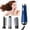 Blue, variant on Daisyyozoid Dry And Wet Hot Air Comb Three-in-one Curly Hair Straight Perm Hair Dryer Comb