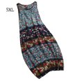 thumbnail image 1 of Vestido de mujer Chaleco estampado floral Vestido de tirantes sin mangas Vestido de playa sin mangas, Azul, 5XL Methold AP002325-21, 1 of 3