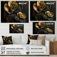 thumbnail image 4 of Designart Black And Gold Orchid II Canvas Wall Art, 4 of 5
