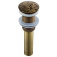 thumbnail image 1 of Tapón de desagüe automático para lavabo, tapón de desagüe emergente Click-Clack de latón antiguo sin rebosadero, sistema de desagüe accesorio de baño universal, BR-Vie, 1 of 5