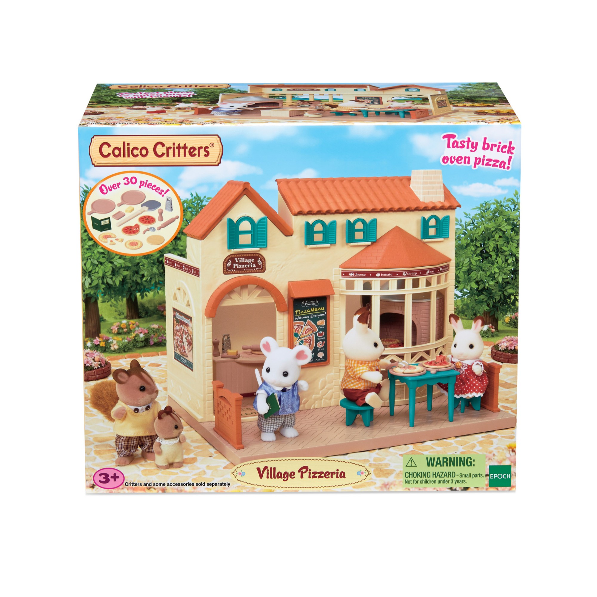 Calico Critters Village Pizzeria Dollhouse Playset, Collectible Dollhouse Toy with Furniture and Accessories Included - image 2 of 3