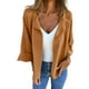 thumbnail image 2 of Chaquetas y abrigos casuales de manga larga sin capucha para mujer, chaqueta casual de manga 3/4, color liso, informal, sin capucha, abrigo, abrigo para mujer, 2 of 6