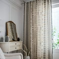 thumbnail image 2 of Boho Curtains 2 Panels 84 Inches Long Patterned Western Azetc Boho Chic Decor Semi-Blackout Light Filtering Drapes Window Treatment with Tassels Rod Pocket for Living Bedroom Office, 2 of 7