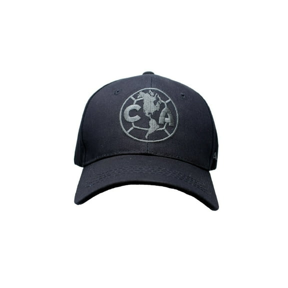 Icon Sports Club América FC Embroidered Logo 6 Panel Dad Cap - Black/Gray