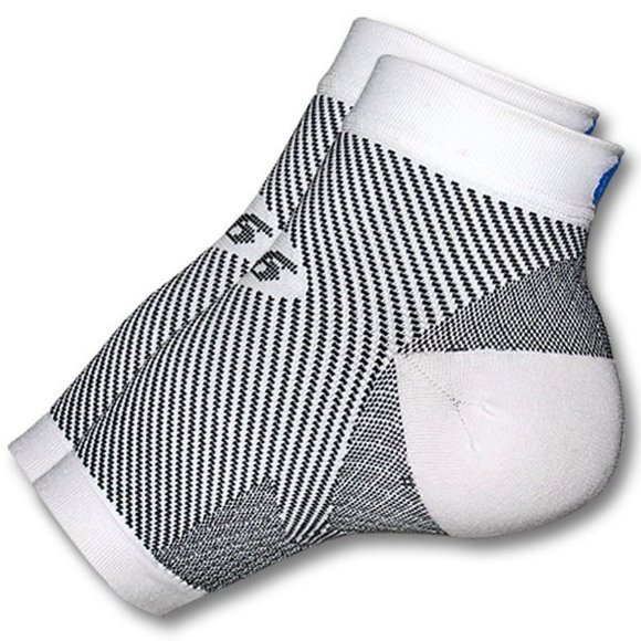OrthoSleeve FS6 Plantar Fasciitis Compression Foot Sleeves (Pair) Black Medium 32343B