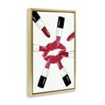 thumbnail image 3 of Stupell Industries Lipsticks & Kiss Beauty & Fashion Painting Gold Floater Framed Art Print Wall Art, 21 x 31, 3 of 9
