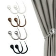 thumbnail image 1 of Sunjoy Tech Set of 2 Metal Decorative Curtain Holdbacks, Wall Mounted Window Drapery Tiebacks for Bedroom, Livingroom, Office Come, 1 of 8