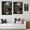 thumbnail image 4 of Designart "Sea of Lanterns Japanese Festival Celebration III" Cityscapes Print on Natural Pine Wood, 4 of 5