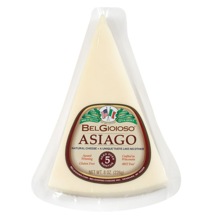 BelGioioso Romano Cheese Wedge, Specialty Hard Cheese, 8 oz Refrigerated Plastic Packet