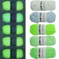 thumbnail image 3 of 5 Pcs Glow in The Dark Yarn Polyester Luminous Crochet Yarn 53 Metre Luminous DIY Knitting Yarn Pure Color Glow in The Dark Yarn for DIY Arts Crafts Crocheting Sewing, 3 of 11