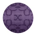 thumbnail image 4 of HAOXIT Round Tablecloth, Inspired Purple Colored Modern Design Artwork Print, Round Table Cover for Dining Room Kitchen Decor, 4 of 8