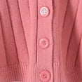 thumbnail image 4 of Women's Solid Color V-Neck Long Sleeve Loose Fit Top Blouse Tunic Soft Casual Daily Wear Business Office Vacation Fashion Essential Gift for Women | CSEONE,Pink Free Size, 4 of 7