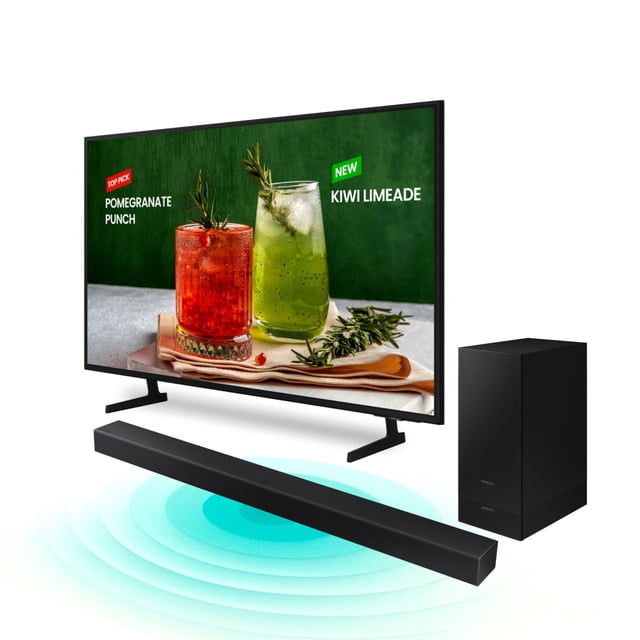 Combo TV Samsung 55'' SmartTV BEF-H + Barra de Sonido 2.1Ch T420 Smart Sound Negro
