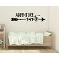 thumbnail image 5 of Adventure Awaits with Arrow Vinyl Lettering Art Wall Sticker Home Décor 36x10-Inch Black, 5 of 6