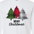 thumbnail image 4 of Inktastic Merry Christmas Plaid Trees Long Sleeve T-Shirt, 4 of 5