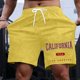 thumbnail image 1 of WILLBEST Pantalones Cortos Casuales para Hombre, Ligeros, de Verano, con Estampado de Letras, para Actividades Diarias y de Ocio., 1 of 3