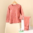 thumbnail image 4 of PMVFHDE Pyjamas d'Été pour Fille Mode Décontractée pour Enfants Imprimé Longue Tenue de Maison Rouge, 7-8 Ans, 4 of 4