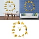 thumbnail image 4 of Adhesivo de pared Diy Adhesivo de pared reloj 3D espejo grande reloj s de pared 2020 nuevo Oro Zulema Reloj de pared 3D, 4 of 8