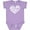 Lavender, variant on Inktastic All You Need is Love White Heart Shape Boys or Girls Baby Bodysuit
