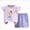 A53-Dark Purple, variant on Toddler Girls 1-3T 2PC Summer Outfit Set Soft Bow Tank Top Casual Shorts Gibobby,18-24 Months,Purple