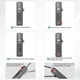 thumbnail image 5 of Uxcell 1-Conjunto de Cerraduras de Puerta para Cercas Exteriores, Cerradura de Combinación de 4 Dígitos con Cable de Acero y 3 Cuerdas Reemplazables [Gris], 5 of 7