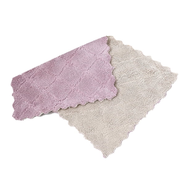 Trapos de cocina de 4 19 piezas Toalla de microfibra de doble Ehuebsd cara para lavar aceite paños de cocina accesorios para el hogar
