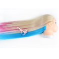 thumbnail image 5 of Openpig Mannequin Head with Hair, Hair Styling Training Head, Manikin Cosmetology Doll Head, Synthetic Fiber Hair, Hairdressing, Training Model Head with Stand, 5 of 6