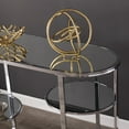 thumbnail image 3 of Southern Enterprises Maxina Mirrored Metal Console Table in Chrome, 3 of 5
