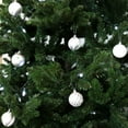 thumbnail image 4 of Sunnydaze Holiday Glitter Silver/White Plastic Christmas Ornament Balls, 30 Count, 4 of 7