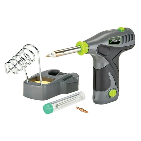 Genesis GLSI08B 8V Li-Ion Cordless Soldering Iron  GLWL08B-A 500-Lumen Pocket Work Light/Spotlight & GLAB08B 8V Li-Ion Replacement Battery