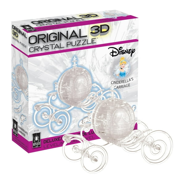 BePuzzled | Cinderella's Carriage Deluxe Original 3D Crystal Puzzle, Collect Them All, Perfect for Puzzlers Ages 12 and Up
